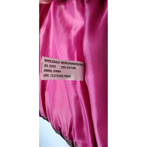 Girls Falls Creek Burgundy Puffer Coat Faux Fur XS 4/5 Removable Hood Winter - Picture 6 of 10